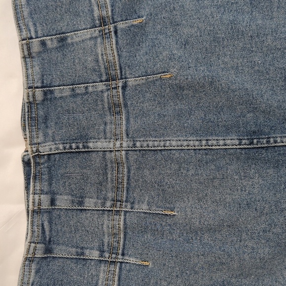 Free People Virgo Zipper Front Denim Mini Skirt, Color Sierra Wash Size 25 - Picture 11 of 15